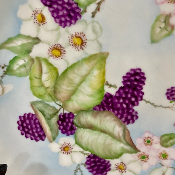 Vintage 1950’s Arzberg Germany 10” Plate Artist Signed Floral Design - Picture 3 of 7